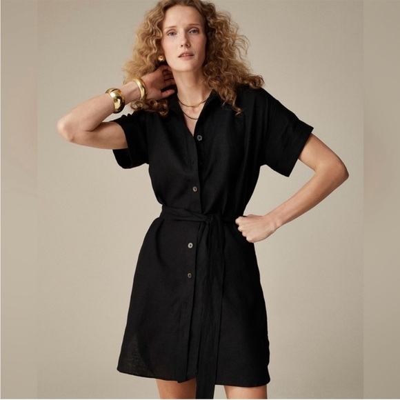 J. Crew Capitaine Linen Shirt Dress - Picture 2 of 8